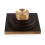 Brass floor drain square 3.9 inch with removable cover 2