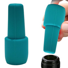 Tapones de silicona para vino, color verde menta, paquete de 10 unidades.