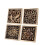 Brass floor drain square 3.9 inch with removable cover 6