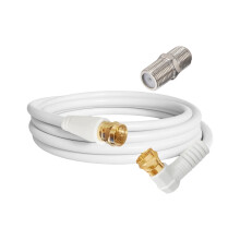 RG59U-Koaxialkabel mit vergoldeten F-Steckern