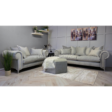 (5 Seater Corner, Black Velvet) Luxury 1 2 3 Seater Sofa Imperial Sofa 3+2 Set Corner Sofa Velvet Couch Armchair SETTEE