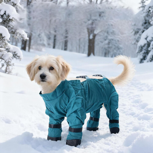 Botas impermeáveis para cães com suspensórios tamanho G