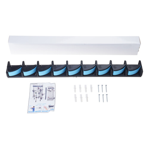 Soporte de pared para cañas de pescar (9 cañas)