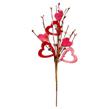 Alla hjärtans dag-blommor med konstgjorda bär – 40 cm