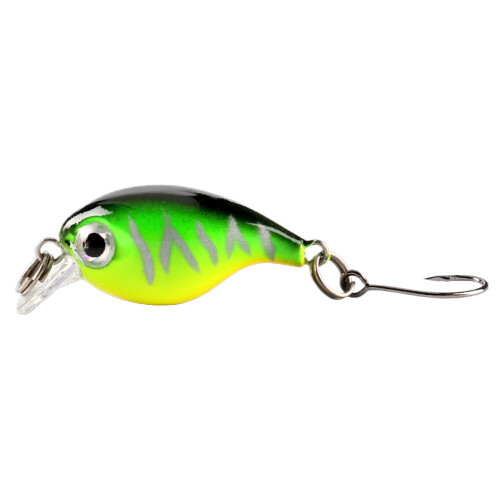Mini-Wobbler-Angelköder, schwimmender Crankbait für Hecht, Zander, Barsch, Hard Ba U0I7