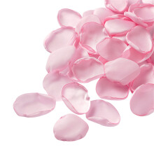 Pétales de rose en soie rose, 1,5 pouce, 200 pièces