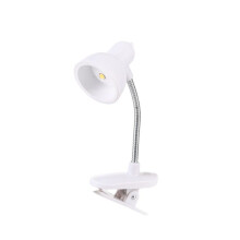 Lampe de table miniature rotative avec col pivotant à 360, lampe de bureau portable à pince, lumière chaude pour bureau ou lampe de chevet