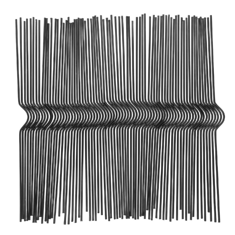 100Pcs Black Iron Hooks For Hanging Calendars, Posters, Banners - Modern Style Wall Hooks 9555307491125