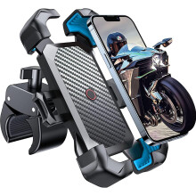 JOYROOM Motorcykeltelefonhållare: 1s autolås, 160 km/h anti-shake, 10s snabb installation – Kompatibel med iPhone, Samsung och alla telefoner