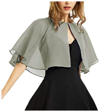 Xale de chiffon feminino para usar à noite e em casamentos.