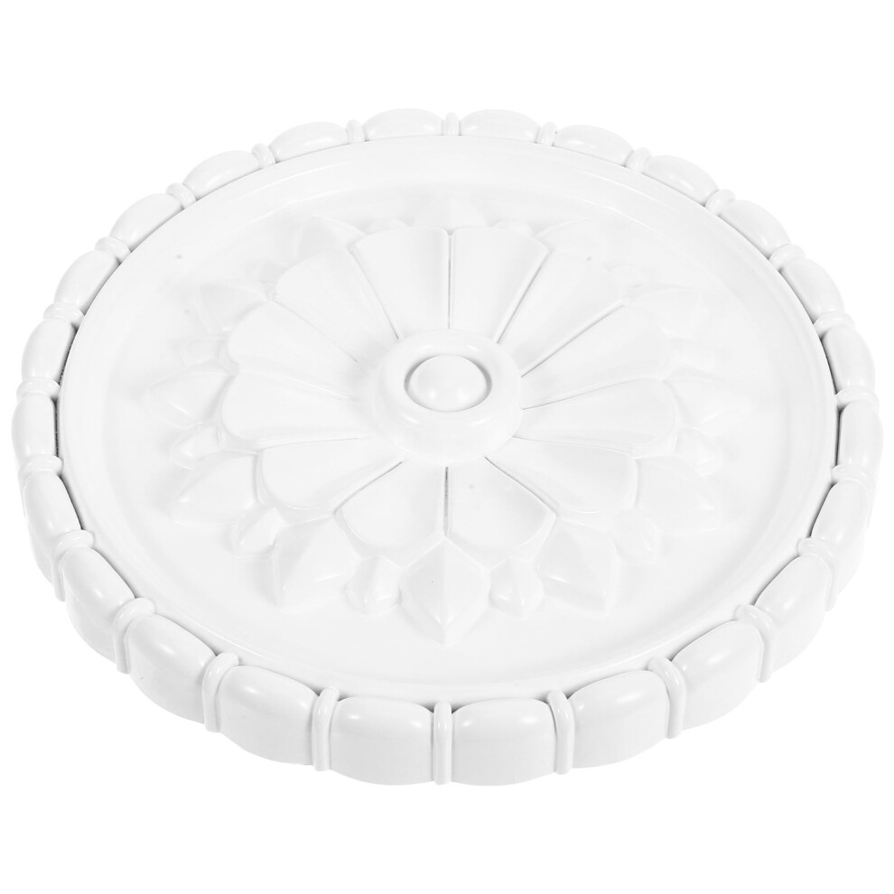 Weavilux Easy Install White Ceiling Medallion Cover Plate For Lighting Fixtures 9555307491231