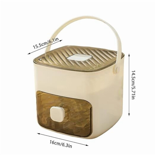 Machine à glaçons portable avec bac à glaçons, conception compacte et rapide pour comptoir et tiroir de rangement, utilisation à une touche pour 1