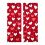 Red Rose Polyester Curtains – Semi-Sheer, 2 Panels 1