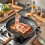 Conjunto de Pinças Premium, 3 Tamanhos (10, 12 e 16 polegadas), Design de Tesoura para Churrasco e Cozinha, Cabo Antiderrapante, Pode Ser Lavado na 2