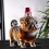 Μπουκάλι σε σχήμα μπουλντόγκ 300ml, μεγάλης χωρητικότητας, γυάλινη καράφα, κόκκινο 6