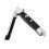 Foldable Comb Pocket Comb Spring Combs Novelty Push Button Folding Pocket Comb Folding spring comb-black 2