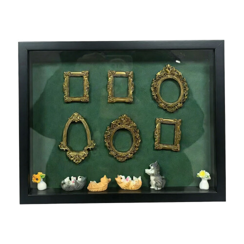 Shadows Box Frame Display Case with-Black Without lights