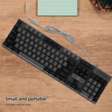 Full Size Mechanical Gaming Keyboard Black Rgb Backlit Ergonomic USB Keyboard