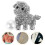 Broche de cachorro com strass para ocasiões formais e informais. 1