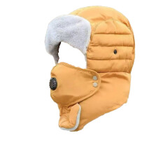 Thermomütze mit abnehmbarem Atemventil und beheizbaren Armstulpen