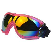 Pink Large Dog Sunglasses, UV Protection Pet Goggles for Outdoor Use, Windproof with Strap, Compatible with Medium Dogs (5.9x2.4")