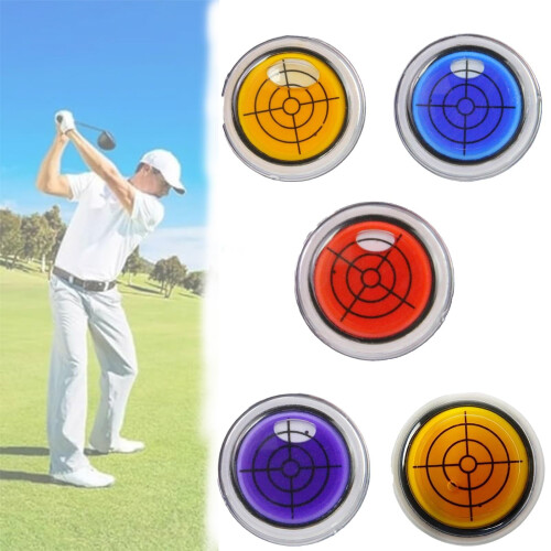 Μαρκαδόρος μπάλας γκολφ με κλιπ καπακιού και αλφάδι – Φορητό σετ στρογγυλών 1