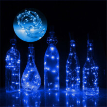 Luminárias em formato de rolha de garrafa, 10 LEDs, 1 metro.