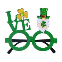 St. Patrick's Day Shamrock Glasses, Gold And Green Glasses, Irish Festival Party Decorations, Version F