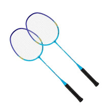 Set di racchette da badminton doppie professionali per giochi all'aperto in giardino.