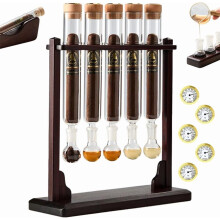 Cigar Flavor Injector Humidifier Kit with Glass Tube, Caps & Hygrometer – Compatible with All Cigars