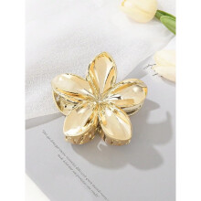 1/2 Stück modische, schlichte, glänzende Haarspangen mit Eierblume für Damen und Mädchen – Party-Haaraccessoires