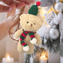 Mini ours décoratif en résine pour sapin de Noël, accessoire photo (1 pièce)