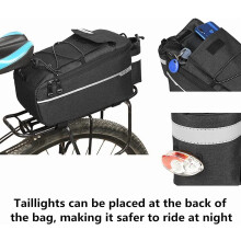 Bolsa térmica de 10 litros para bagageiro traseiro de bicicleta