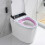 Protetor de assento sanitário de tecido macio, grosso, quente, elástico e lavável, 30 cm (12 polegadas), rosa. 3
