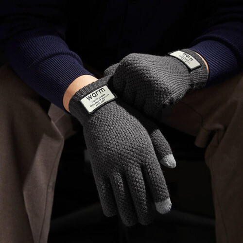 Velvet Winter Gloves with Touchscreen Function, 1 Pair 2