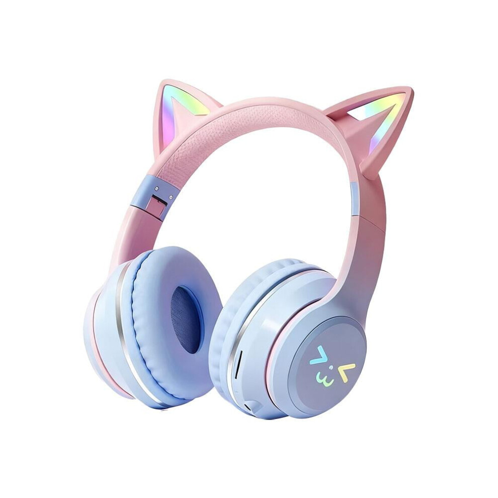 Wireless Bluetooth Headphones With Cat Ears For Kids 974856724123