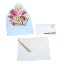 Elegant 3D Flower Greeting Card Versatile Gift Card for Birthdays, Thank You, Holiday Celebrations Crafted with Paper