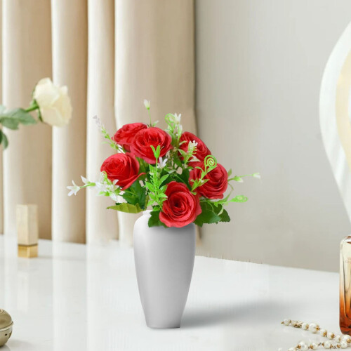 2 Artificial Rose Bouquets – Multicolor Faux Flowers for 2