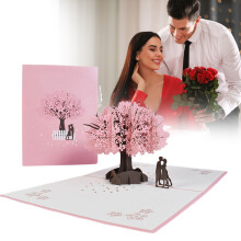 3D Valentinsdagskort til jubileumsdekorasjonen hennes
