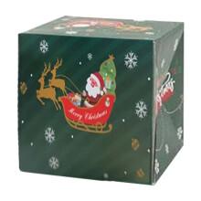 Boîte cadeau de Noël – Tirelire pliable à ressort, compatible avec les cadeaux en espèces, Noël/Anniversaire/Saint-Valentin