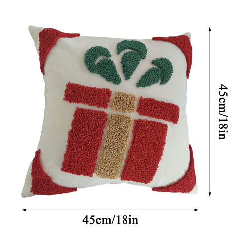 Față de pernă de Crăciun cu design de cerb, 45 cm 1