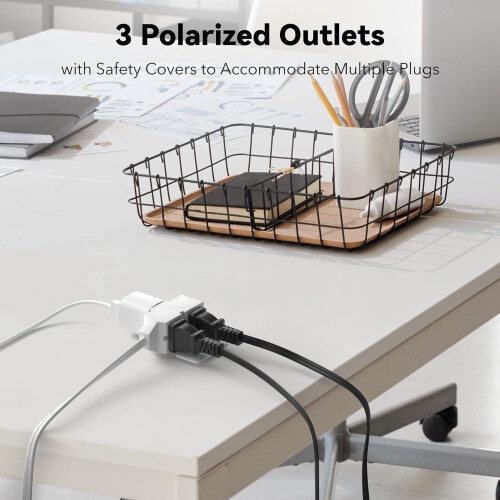 Καλώδιο επέκτασης εσωτερικού χώρου KitchenK6ft3-πρίζα, 16/2SPT-2, 2 τεμάχια λευκό, πολωμένο 1