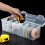 Clear Tool Organizer Set 7-Piece Interlocking Plastic 4