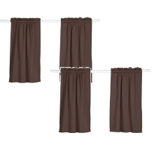 Small Window Curtains,Kitchen/Bathroom/Kids Bedroom Decor Thermal Insulated Window Short Curtain Room Darkening Window Curtain Tiers 2pcs