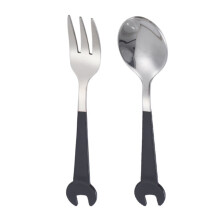 Creative Steel Spanner Spoon Fork Wrench Design-black silver