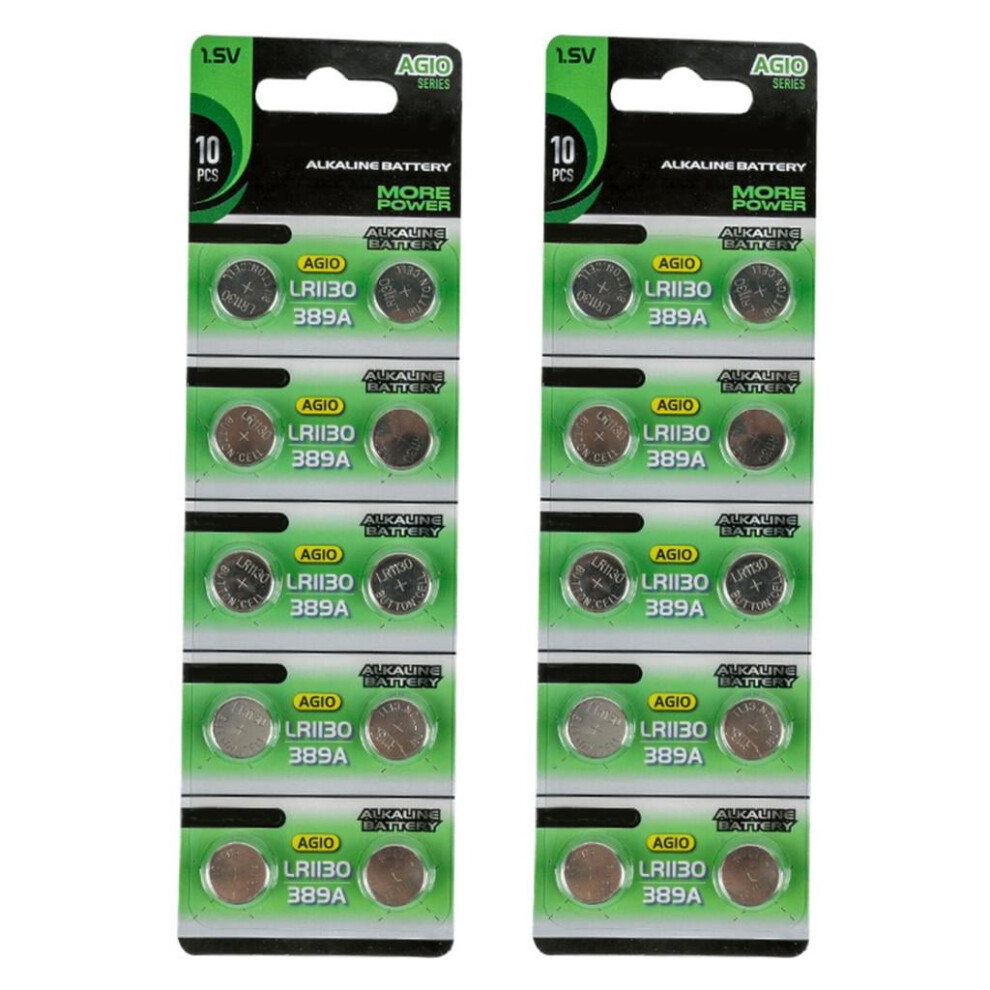 Yammee 10Pcs/20Pcs Ag10 Lr1130 Coin Cell Batteries 1.55V Long Lasting Power Alkaline Button Coin For Calculators And Toys 9422877349531