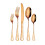 24-Piece Rainbow Stainless Steel Flatware Set with Skull 1
