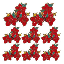 Back to School 8 Pcs Alloy Flower Brooch Pin Elegant For Women Decorative Jewelry Brooch Set