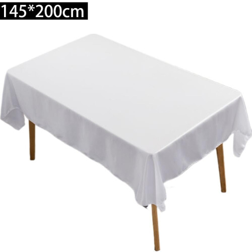Mantel rectangular brillante de color liso