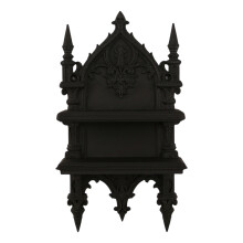 Practical Gothic Double Layer Wall Shelf For Books Plant And